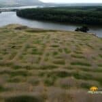 Fotografie aeriana cetatea Troessmis, Turcoaia Tulcea