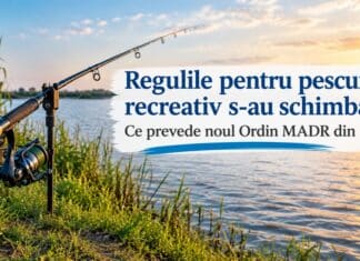 Regulile pentru pescuitul recreativ s-au schimbat. Ce prevede noul Ordin MADR din 2026 noile reguli pescuit recreativ 2026